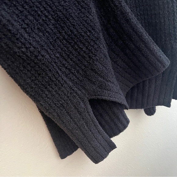 Barefoot Dreams CozyChic Lite Long Weekend Cardi Sweater Black Women's Sz XL - Picture 6 of 7